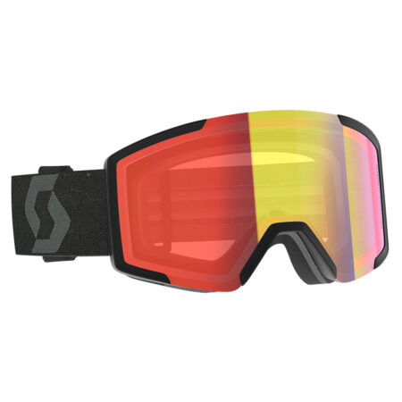 Scott Shield LS - Black/LS Red Chrome