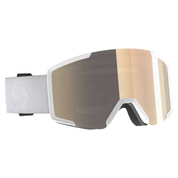 Scott Shield LS - White/LS Bronze Chrome