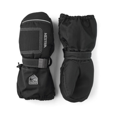 Hestra Baby Zip Long Mitt - black