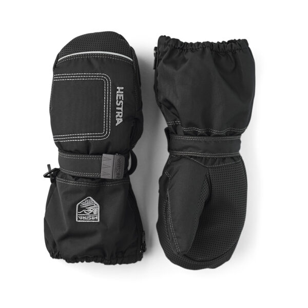 Hestra Baby Zip Long Mitt - black