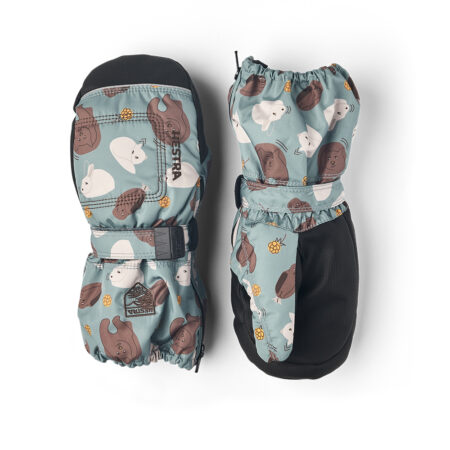 Hestra Baby Zip Long Mitt - sea blue