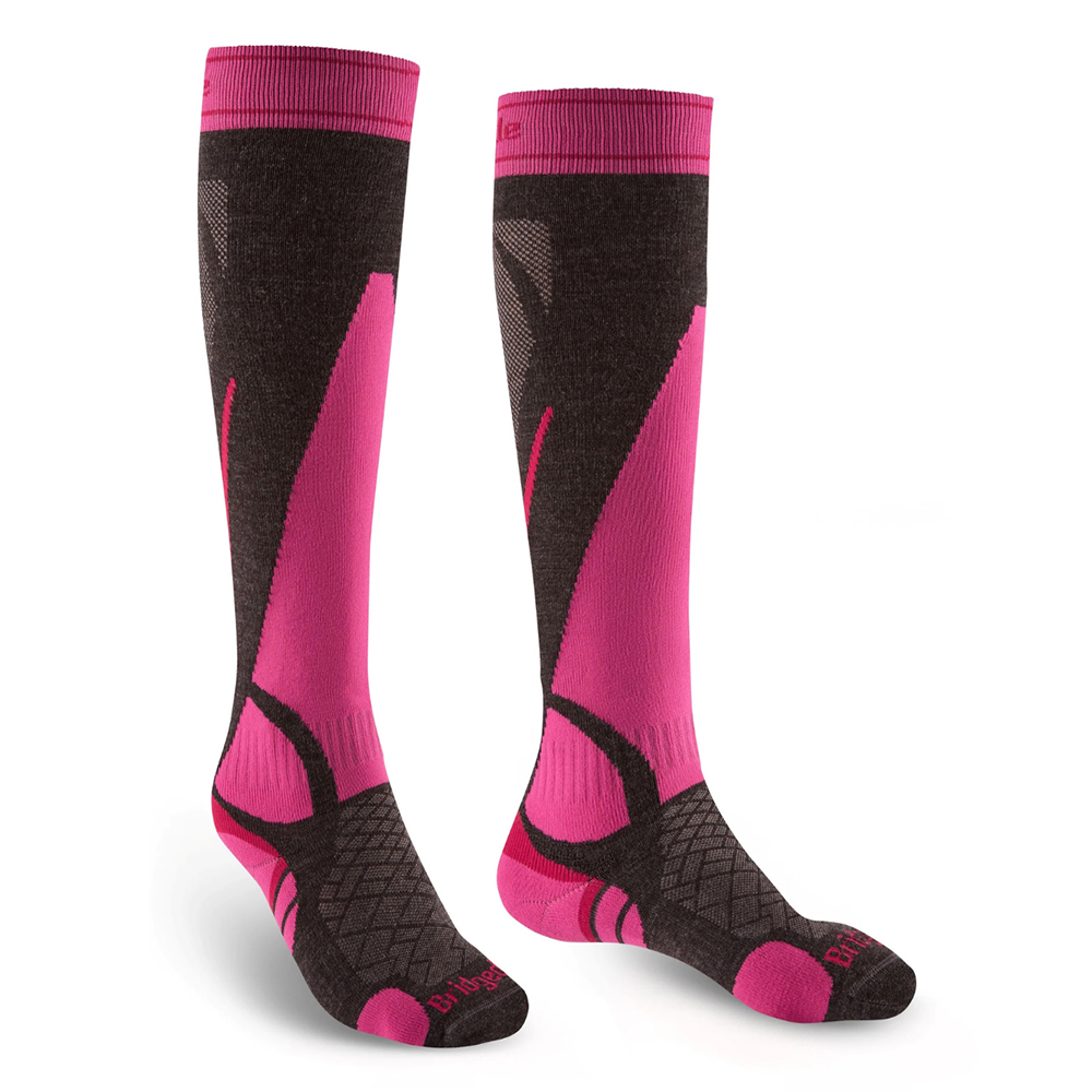 Bridgedale Lightweight Merino Women - Graphite/Pink